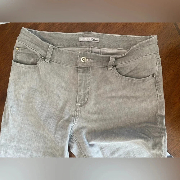 Chico's Gray Straight Leg Jeans for Women - Picture 5 of 16